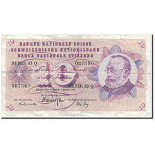 Banknote, Switzerland, 10 Franken, 1973-03-07, KM:45s, VF(20-25)