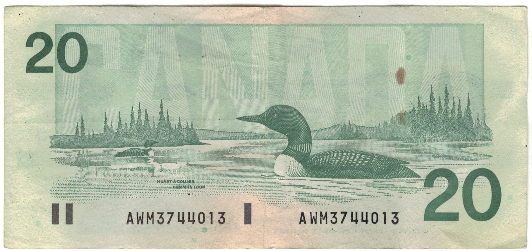 Banconote, Canada, 20 Dollars, 1991, KM:97d, BB