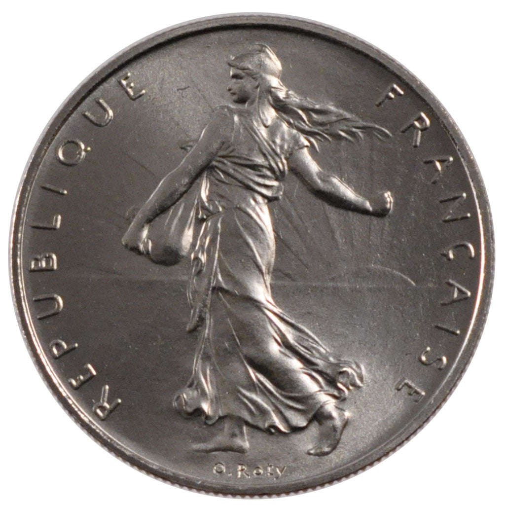 FRANCE, Semeuse, 1 Franc, 1986, Paris, MS(63), Nickel, 24, Gadoury #474, 6.00