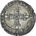 Frankreich, Henri IV, 1/4 Ecu de Béarn, 1598, Morlaas, Silber, SS, Gadoury:603