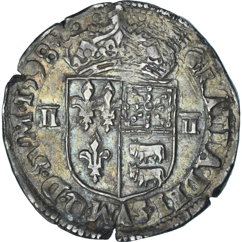 Frankreich, Henri IV, 1/4 Ecu de Béarn, 1598, Morlaas, Silber, SS, Gadoury:603