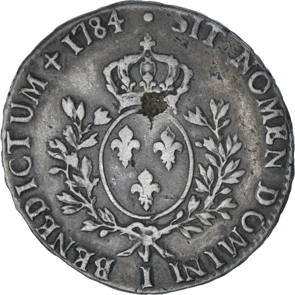 Francia, Louis XVI, Ecu aux branches d'olivier, 1784, Limoges, Argento, MB+