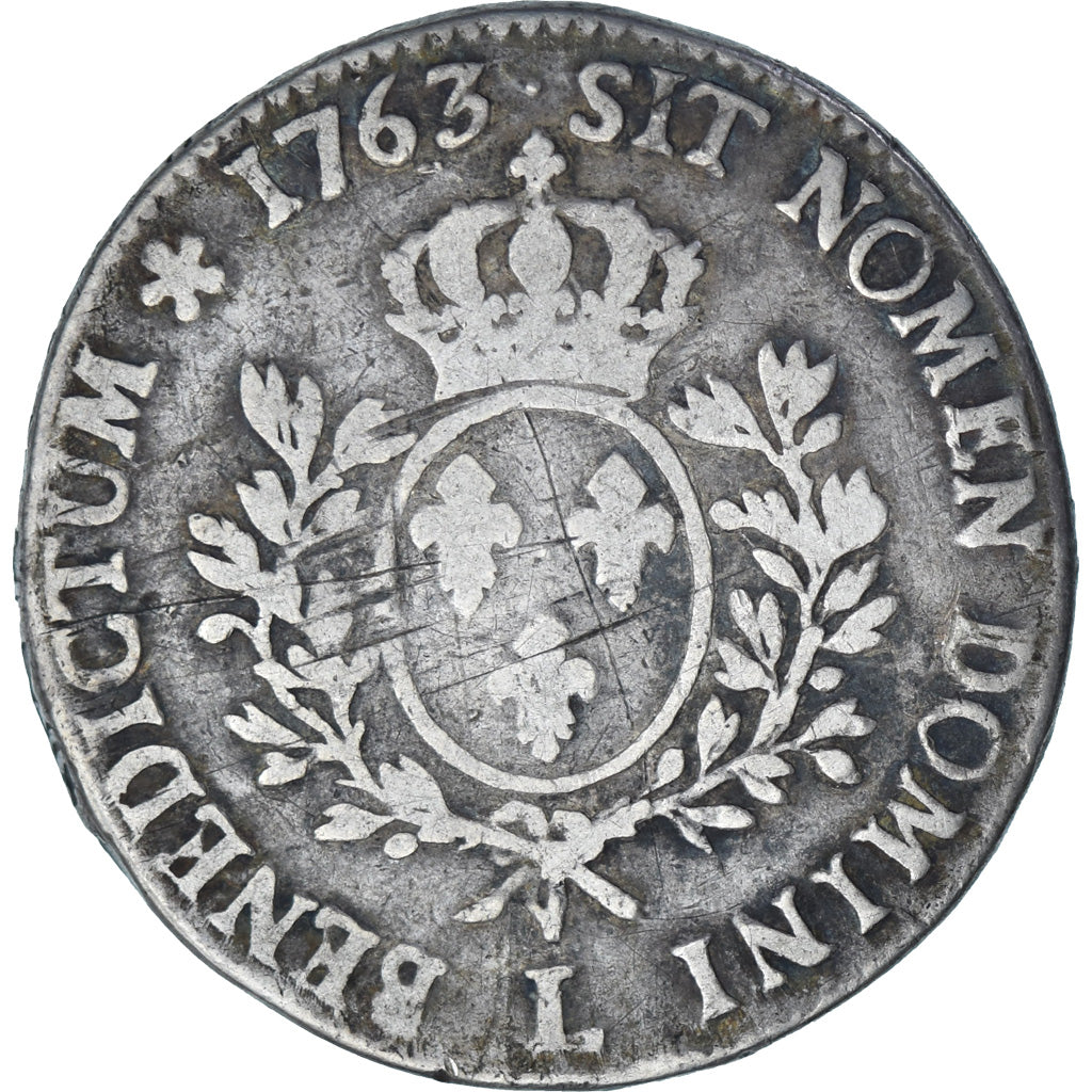 Frankreich, Louis XV, Écu au bandeau, 1763, Bayonne, Silber, S, Gadoury:322