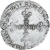 França, Henri III, 1/4 Ecu croix de face, 1581, La Rochelle, Prata, AU(50-53)