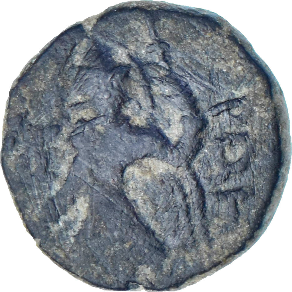 Kushan Empire, Kanishka I, Drachm, 127-152, Bronzen, ZF
