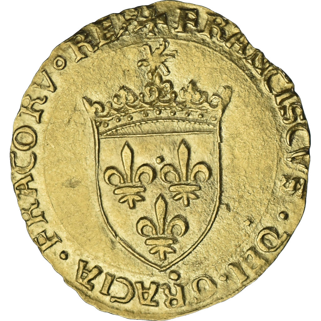 França, François Ier, Écu d'or au soleil, après 1519, Rouen, Dourado