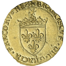 França, François Ier, Écu d'or au soleil, après 1519, Rouen, Dourado