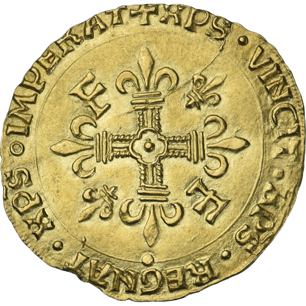 França, François Ier, Écu d'or au soleil, après 1519, Rouen, Dourado