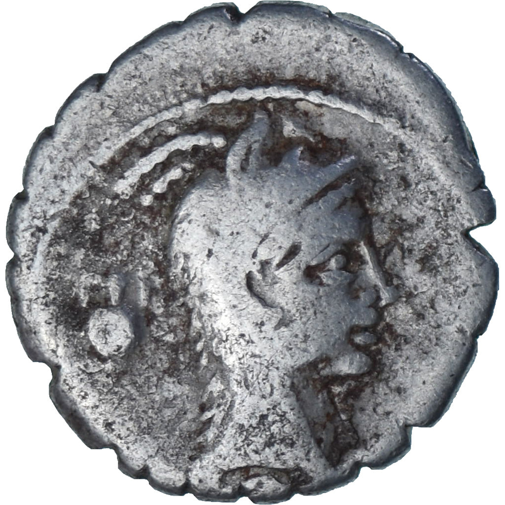 Roscia, Denarius Serratus, 64 BC, Rome, Argento, MB, Crawford:412/1