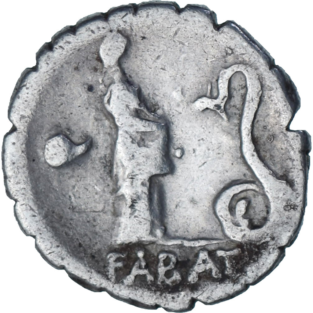 Roscia, Denarius Serratus, 64 BC, Rome, Argento, MB, Crawford:412/1