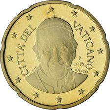 Vatican, Pape François, 20 Euro Cent, 2015, Rome, Série BE, FDC, Or nordique