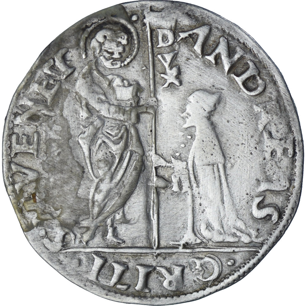 Italien, République de Venise, Andrea Gritti, 1 Mocenigo, 1523-1538, Venice