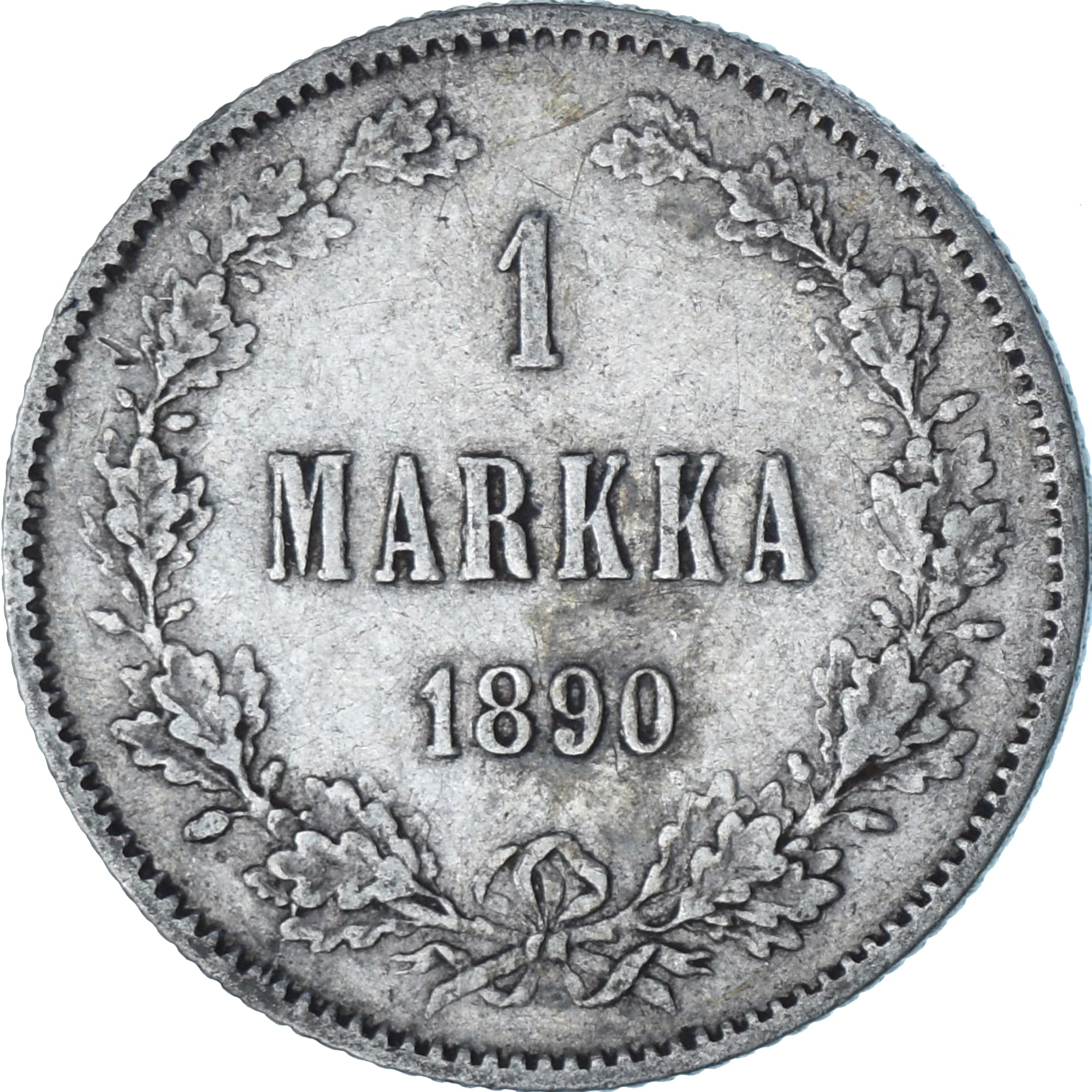 Finlande, Alexander III, Markka, 1890, Helsinki, Argent, TTB+, KM:3.2