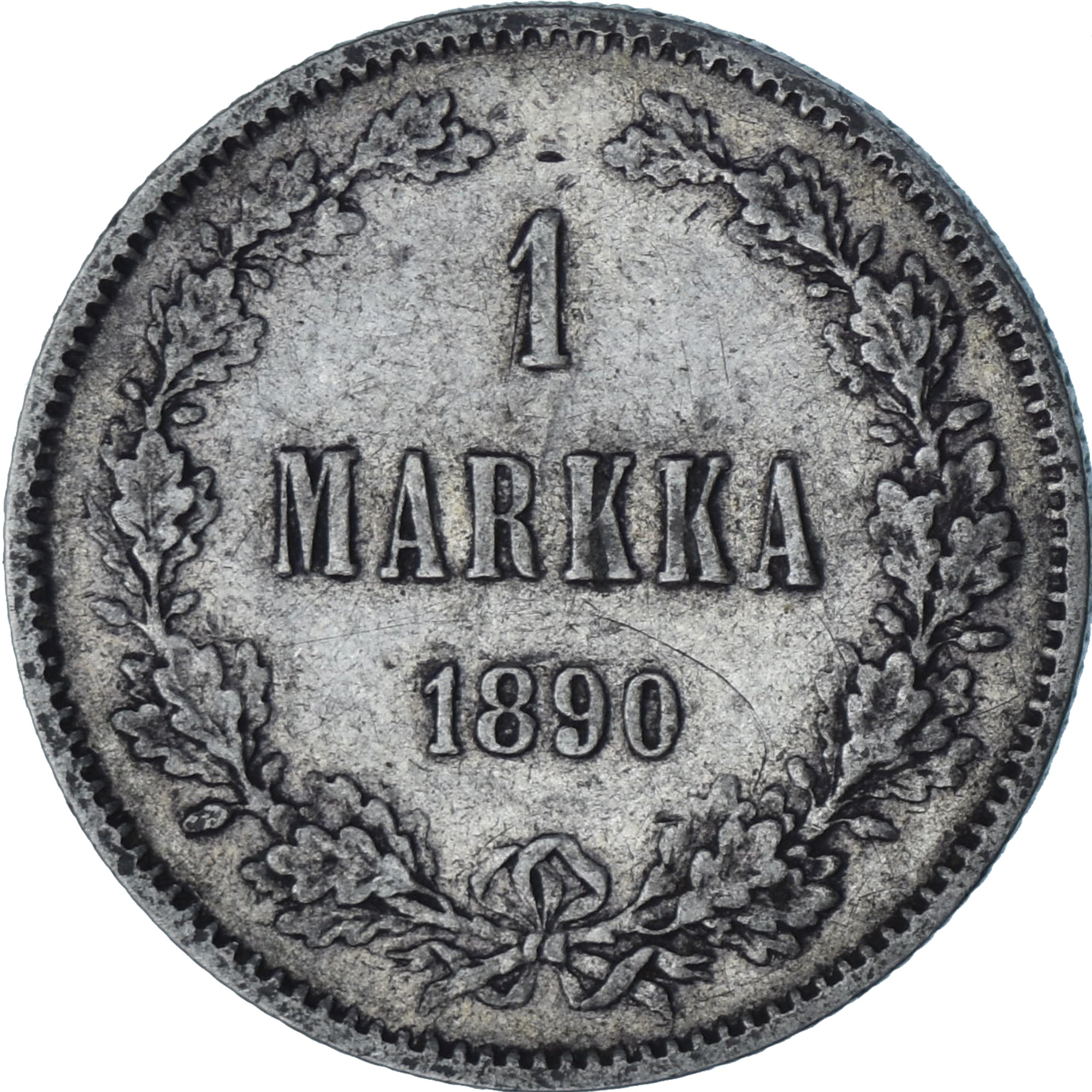 Finland, Alexander III, Markka, 1890, Helsinki, Zilver, PR, KM:3.2