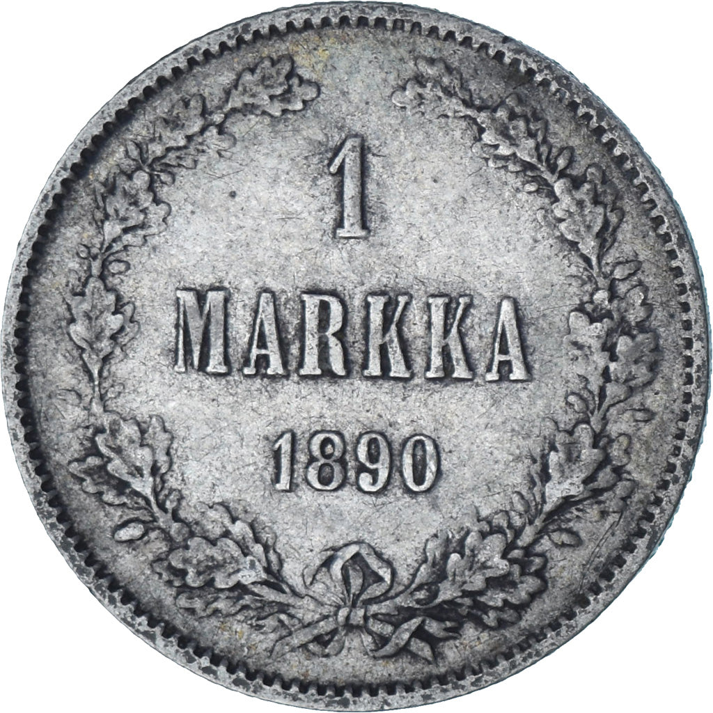Finlande, Alexander III, Markka, 1890, Helsinki, Argent, SUP, KM:3.2