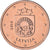Latvia, 2 Euro Cent, 2014, BU, MS(64), Copper Plated Steel, KM:151