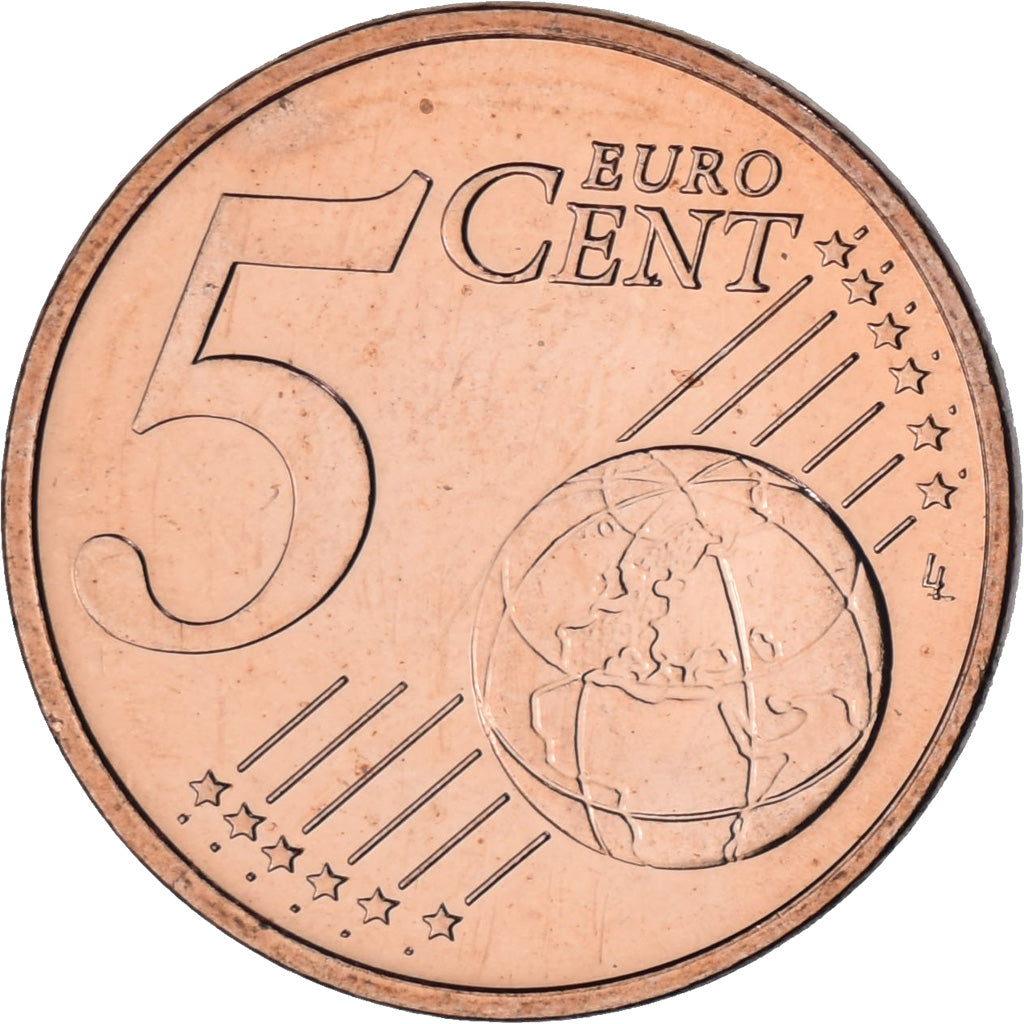 Latvia, 5 Euro Cent, 2014, BU, MS(64), Copper Plated Steel, KM:152