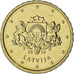 Lettonia, 10 Euro Cent, 2014, BU, SPL+, Nordic gold, KM:153