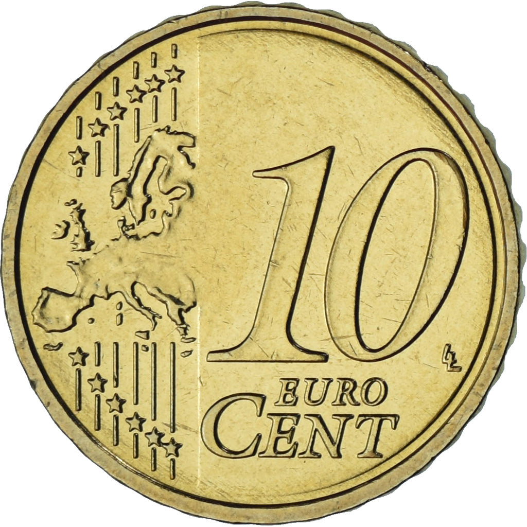 Lettonia, 10 Euro Cent, 2014, BU, SPL+, Nordic gold, KM:153