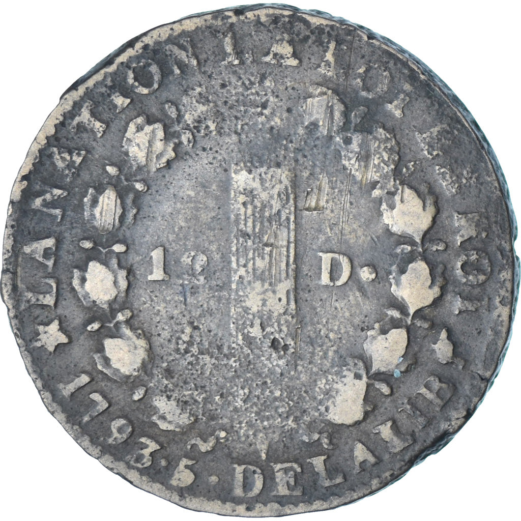 Frankreich, Louis XVI, 12 Deniers, 1793·5, Marseille, Kupfer, S, Gadoury:15