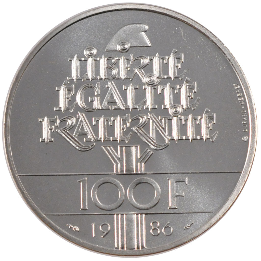 FRANCE, 100 Francs, 1986, MS(63), Silver, Gadoury #901, 15.00