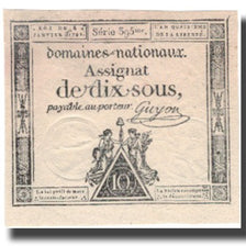 Frankreich, 10 Sous, 1792, Guyon, 1792-01-04, SS+, KM:A53, Lafaurie:148