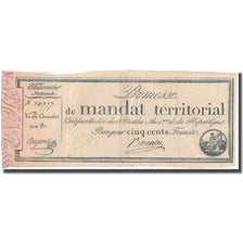 France, 500 Francs, 1796, Bugarel, EF(40-45), KM:A86b, Lafaurie:203