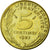 Moneta, Francia, Marianne, 5 Centimes, 1987, Paris, FDC, Alluminio-bronzo