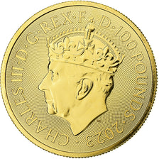 Gran Bretaña, 100 Pounds / 1 Oz, Coronation of King Charles III, 2023, British