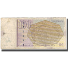 Billet, Macédoine, 100 Denari, 1997, KM:16b, TB