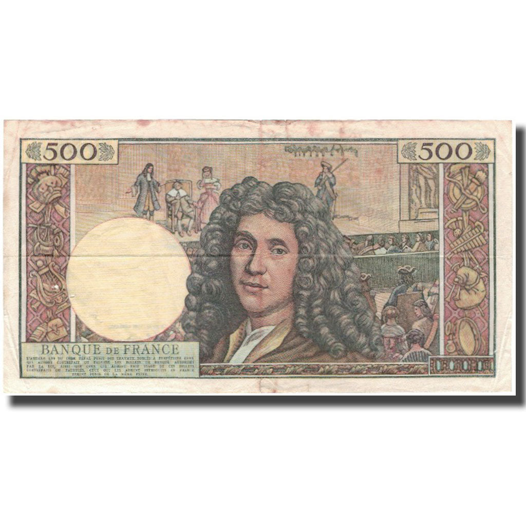 Francia, 500 Nouveaux Francs, Molière, 1963-01-04, BC, Fayette:60.4, KM:145a