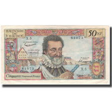 França, 50 Nouveaux Francs, Henri IV, 1959-03-05, AU(50-53), Fayette:58.1
