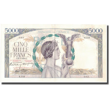 France, 5000 Francs, Victoire, 1939-09-21, AU(50-53), Fayette:46.11, KM:97a