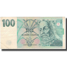 Geldschein, Tschechische Republik, 100 Korun, 1995, KM:12, S
