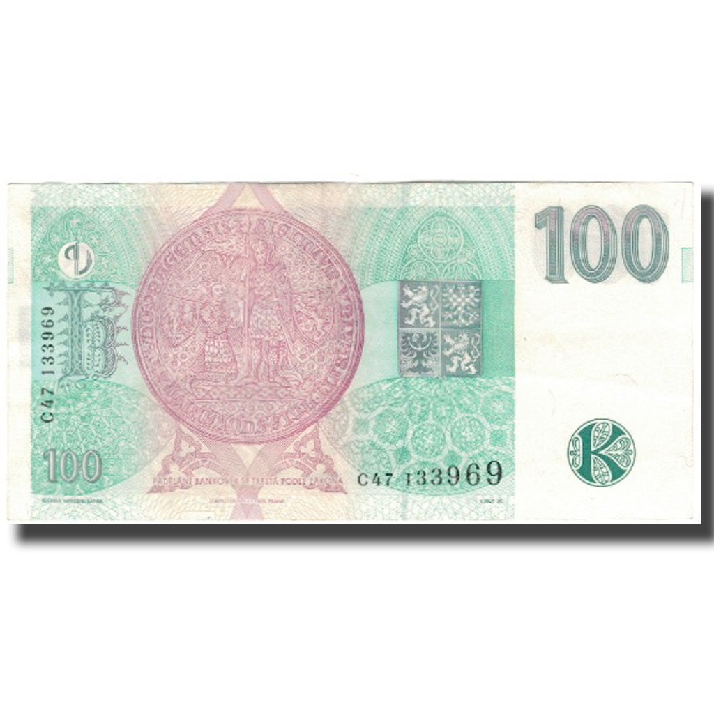 Banknot, Czechy, 100 Korun, 1997, KM:18, EF(40-45)