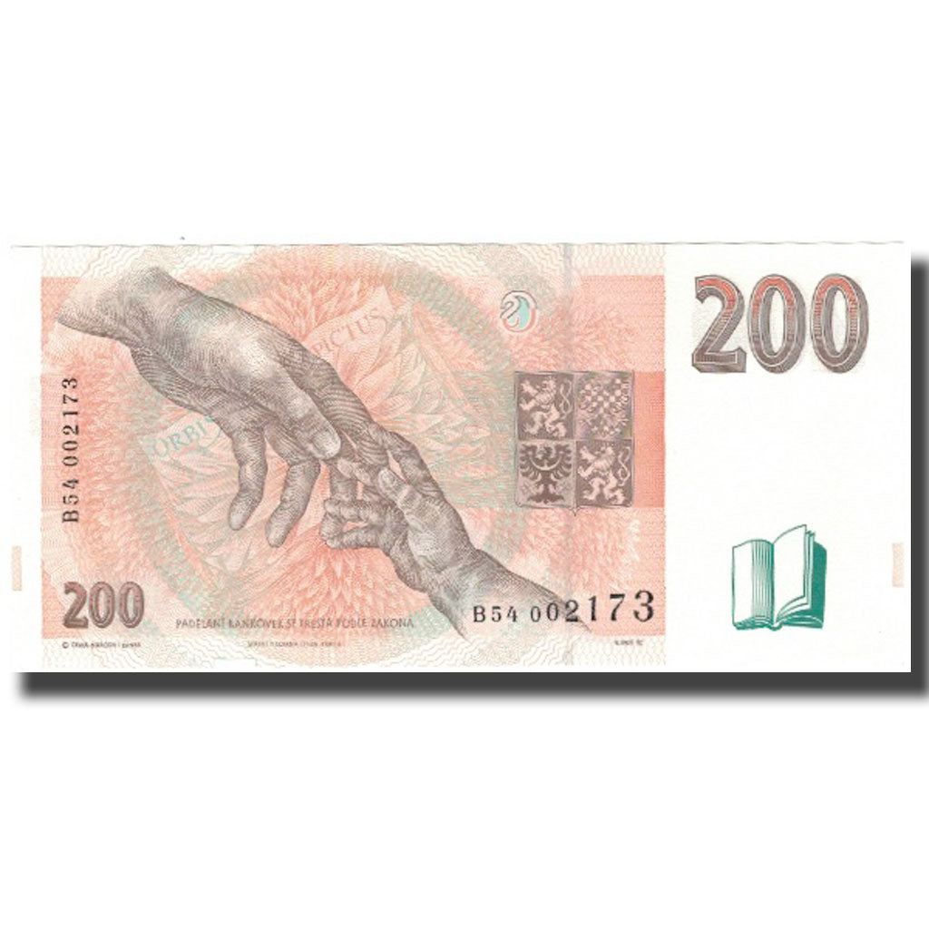 Banknote, Czech Republic, 200 Korun, 1996, KM:13, AU(55-58)