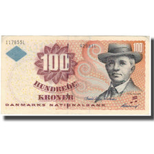 Banknote, Denmark, 100 Kroner, KM:56a, EF(40-45)