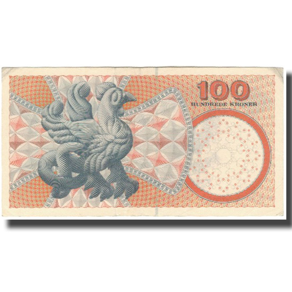Banknote, Denmark, 100 Kroner, KM:56a, EF(40-45)