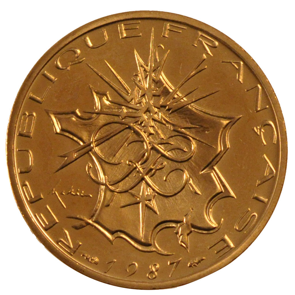 FRANCE, 10 Francs, 1987, MS(63), Cupro-nickel Aluminium, Gadoury #814, 10.00