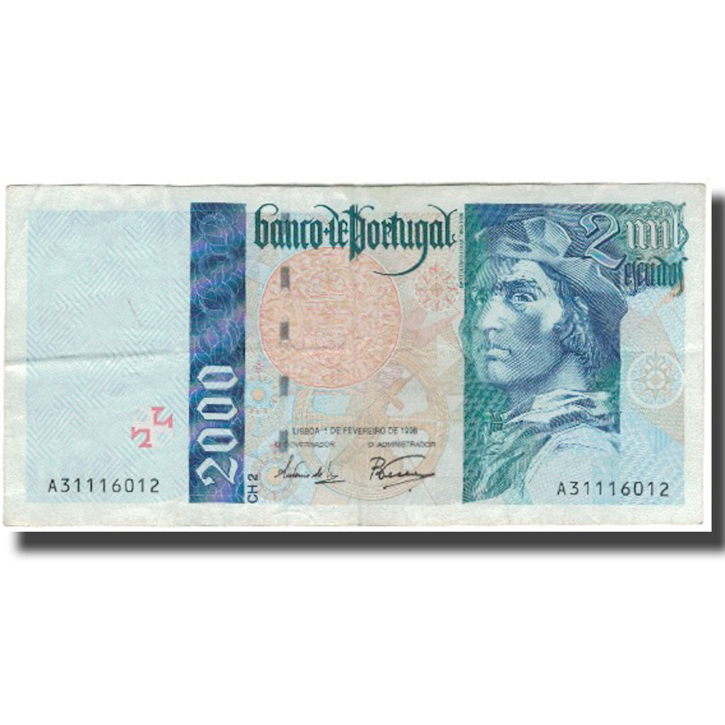 Banknote, Portugal, 2000 Escudos, 1996-02-01, KM:189b, VF(30-35)