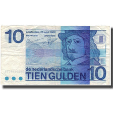 Nota, Países Baixos, 10 Gulden, 1968-04-25, KM:91b, VF(30-35)