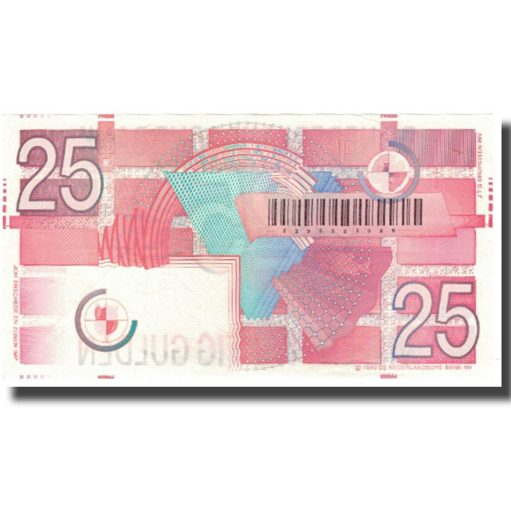 Banknote, Netherlands, 25 Gulden, 1989-04-05, KM:100, AU(55-58)