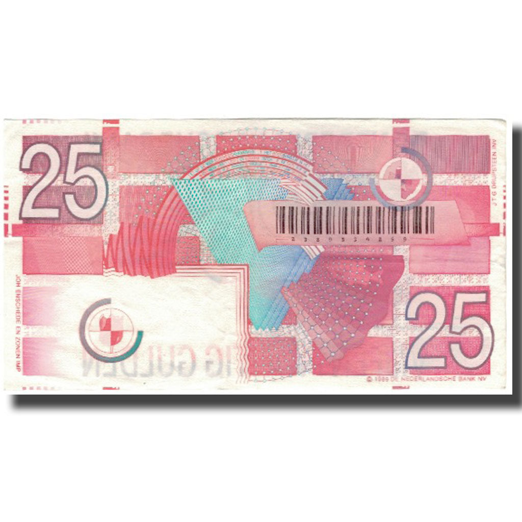 Banknote, Netherlands, 25 Gulden, 1989-04-05, KM:100, AU(50-53)