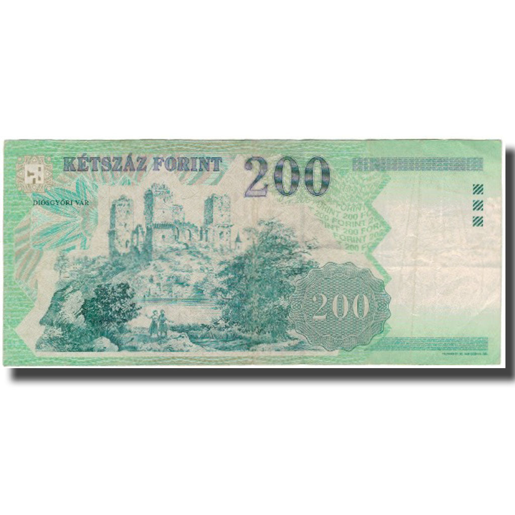 Banknot, Węgry, 200 Forint, 1998, KM:178a, VF(30-35)