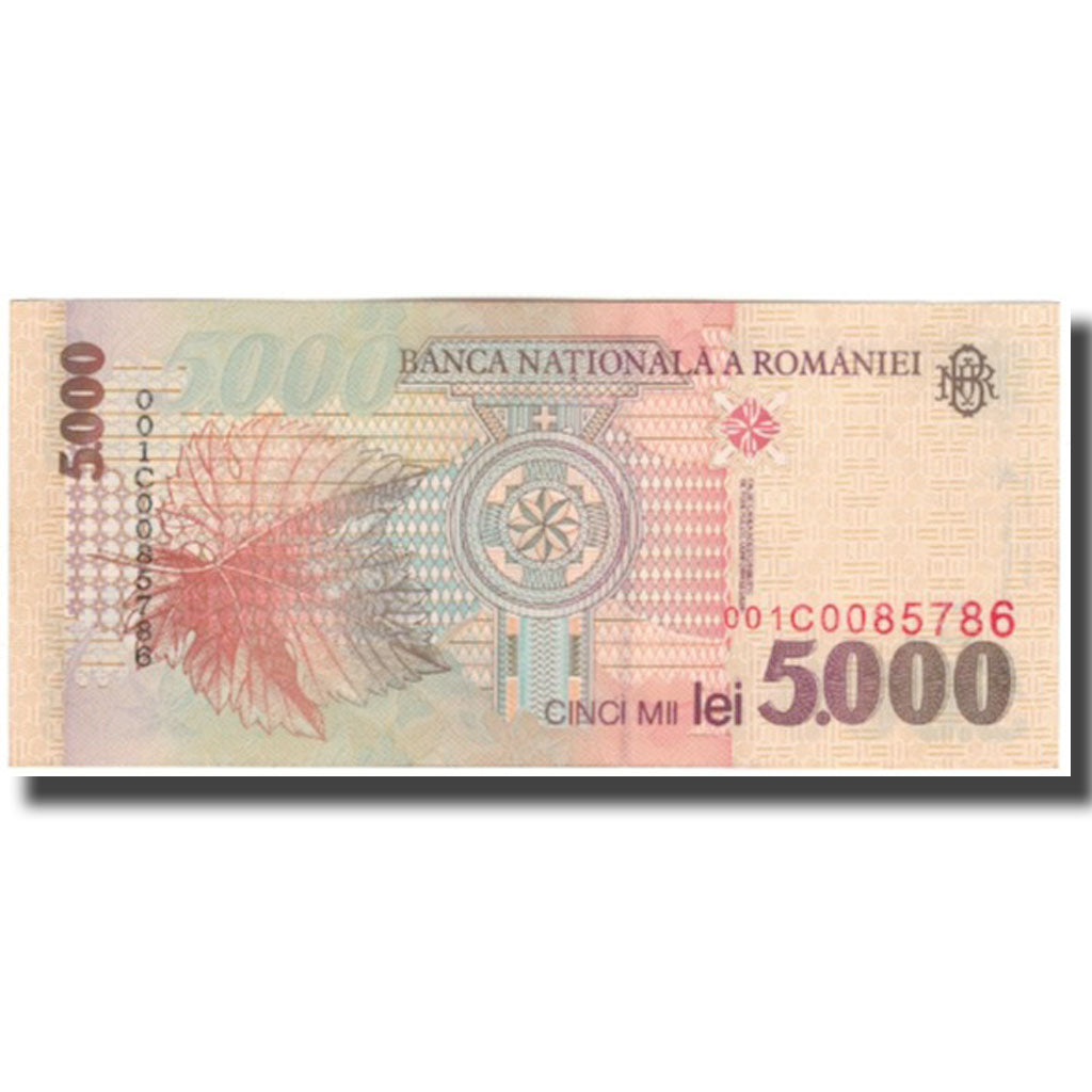 Banknot, Rumunia, 5000 Lei, 1998, KM:107a, UNC(60-62)