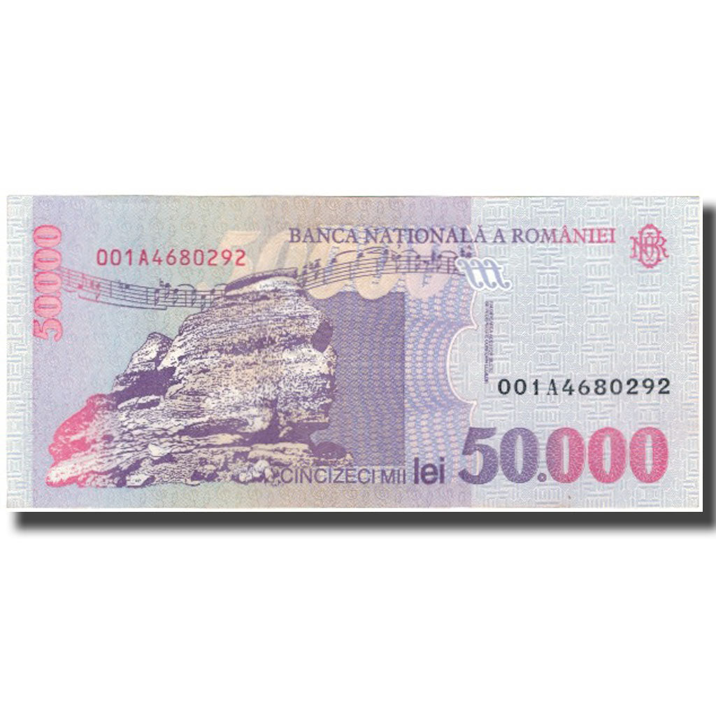 Billet, Roumanie, 50,000 Lei, 1996, KM:109a, TTB