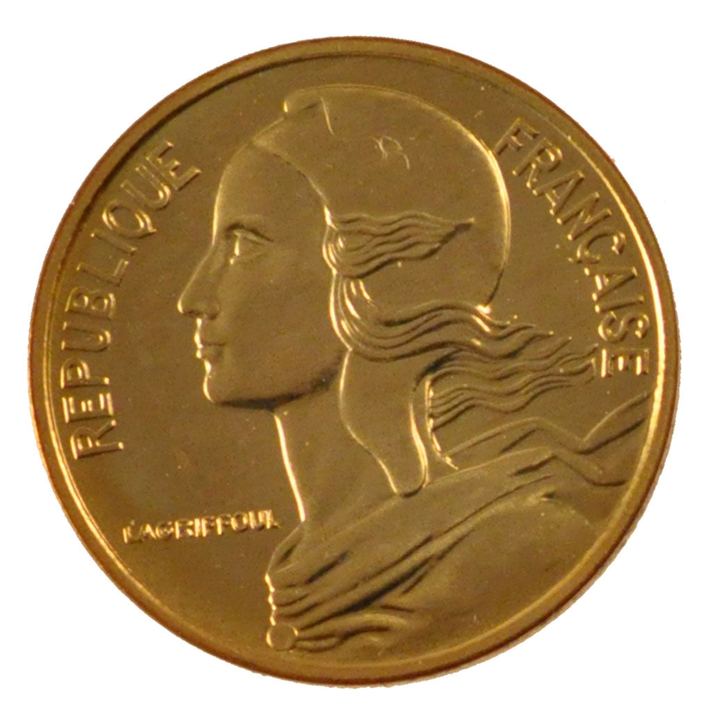 FRANCE, Marianne, 5 Centimes, 1988, Paris, KM #933, MS(63), Aluminum-Bronze,...