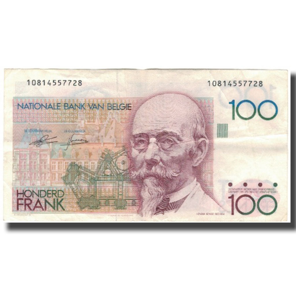 Banconote, Belgio, 100 Francs, KM:142a, MB+