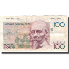 Nota, Bélgica, 100 Francs, KM:142a, VF(20-25)