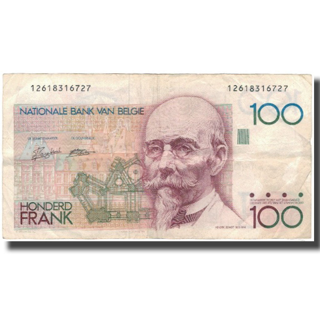 Billet, Belgique, 100 Francs, KM:142a, B+